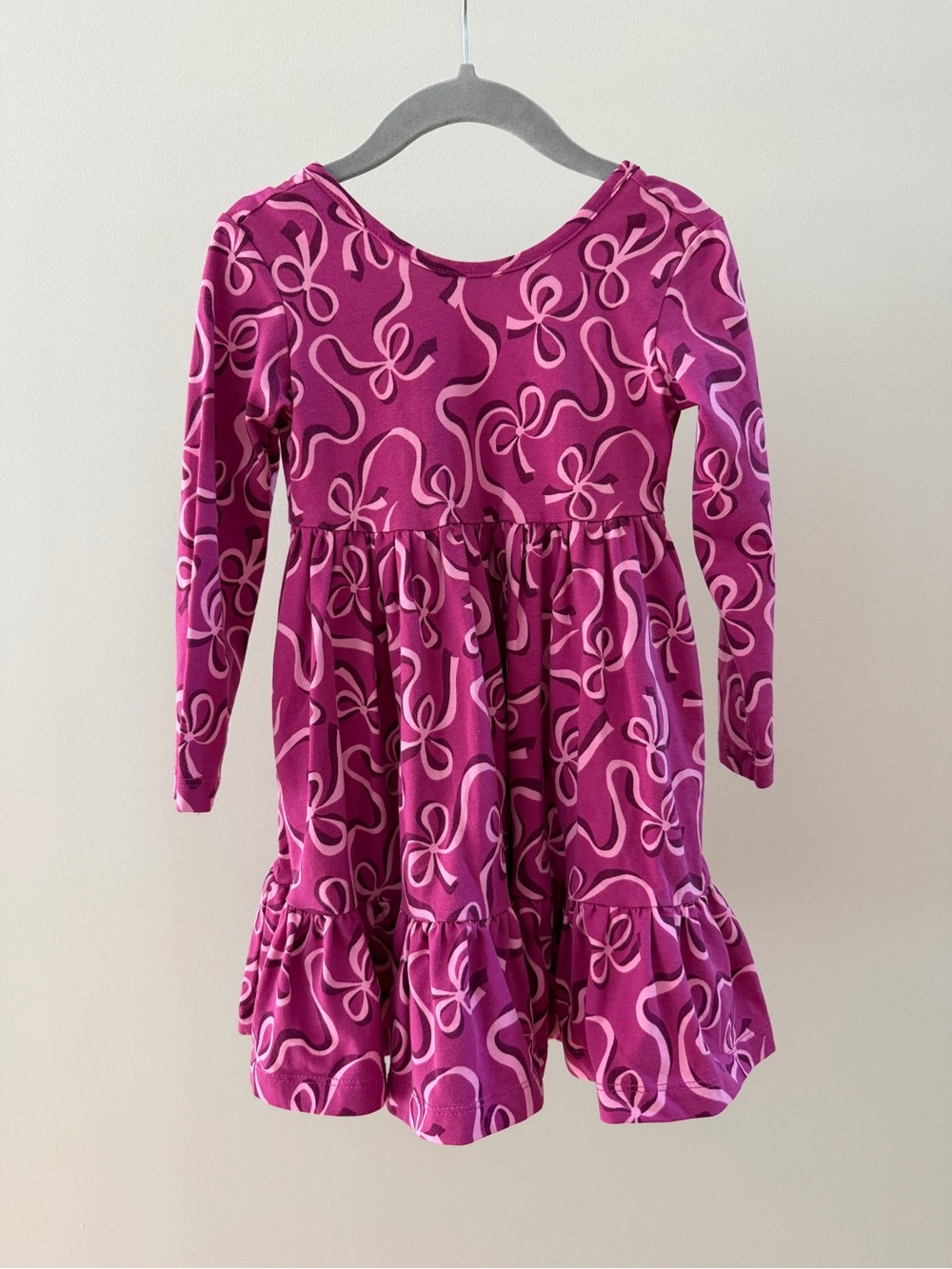 Hanna Andersson | Girls Printed Flutter Skater Dress |  Peek a Bow | Size 3T